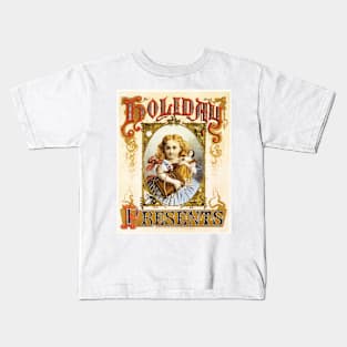 CHRISTMAS CELEBRATIONS Holiday Presents Gifts Vintage Toy Shop Advertisement Kids T-Shirt